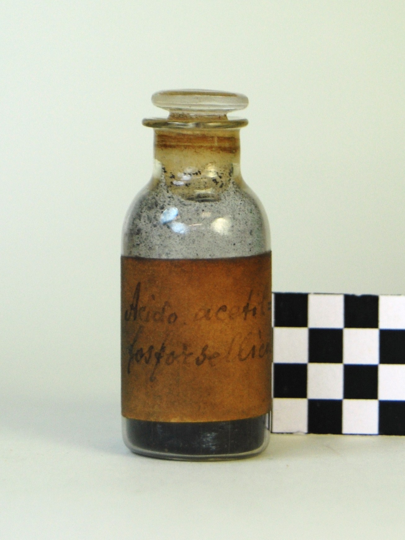 acido acetil fosforsellico (prodotto chimico, di sintesi) di Ugo Schiff (laboratorio) - scuola chimica fiorentina (metà/ inizio XIX/ XX)