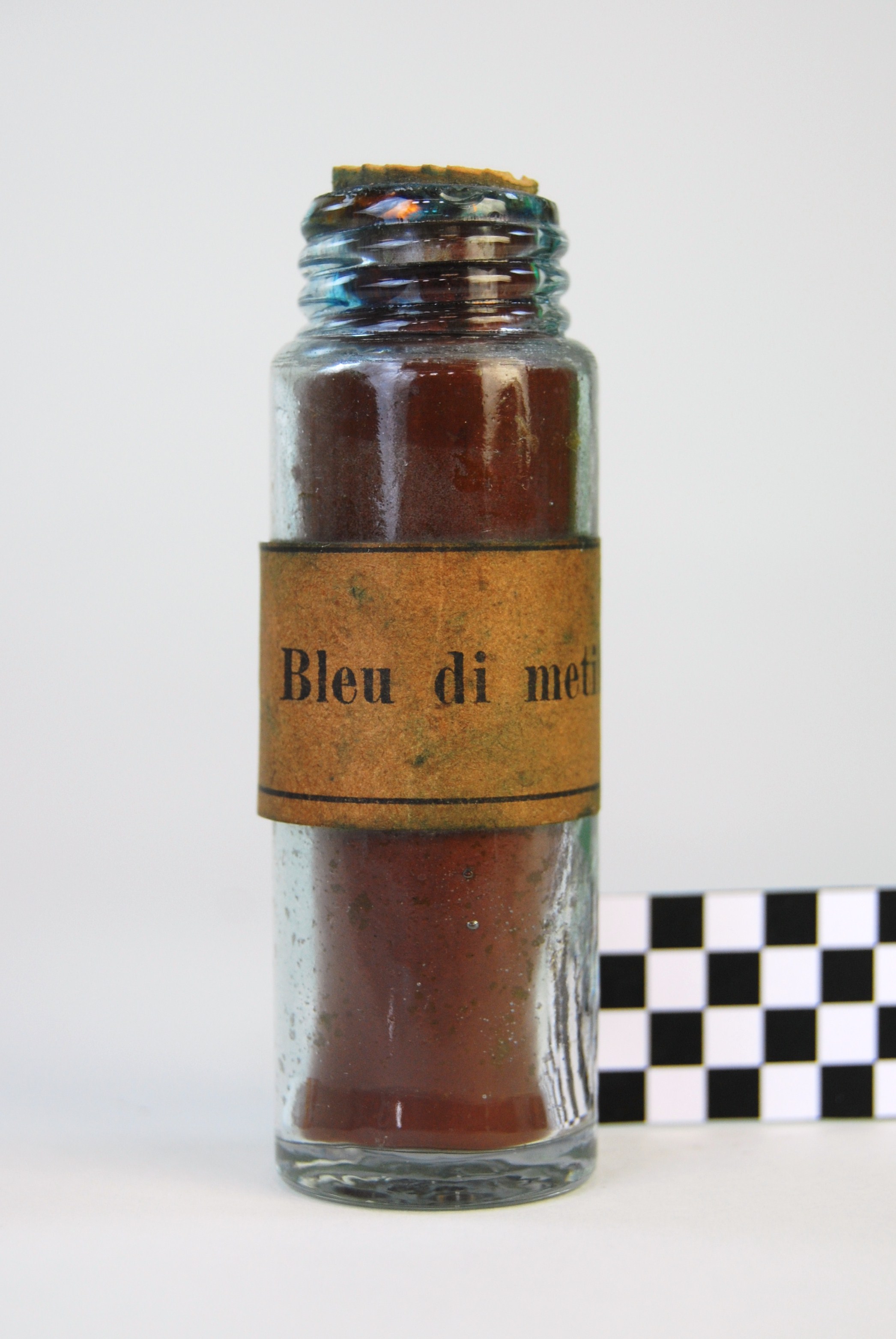 blu di metilene (prodotto chimico, di sintesi) di Ugo Schiff (laboratorio) - scuola chimica fiorentina (metà/ inizio XIX/ XX)