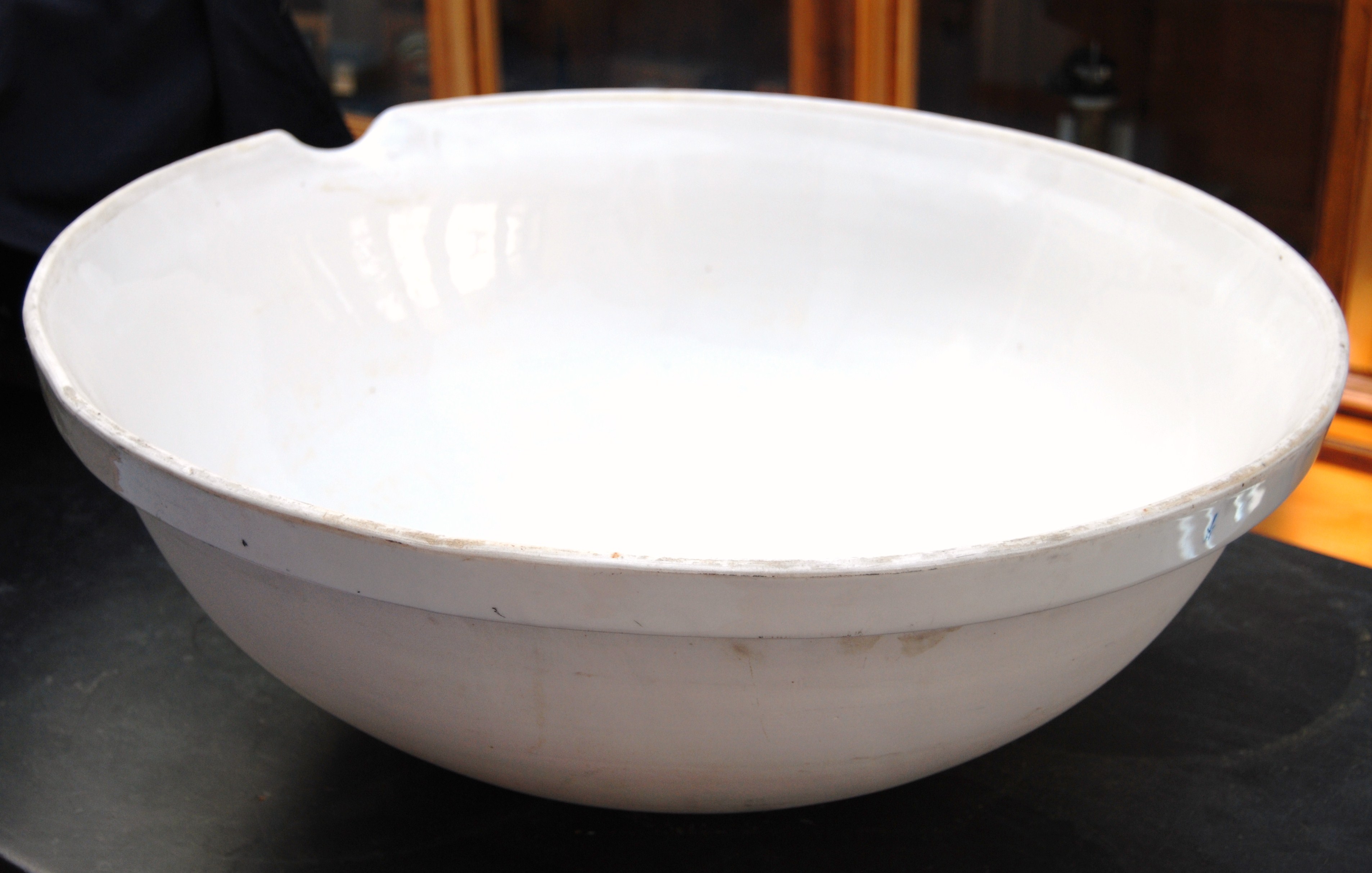 capsula di cristallizzazione, in porcellana di Giorgio Piccardi (laboratorio) - scuola chimica fiorentina (prima metà XX)