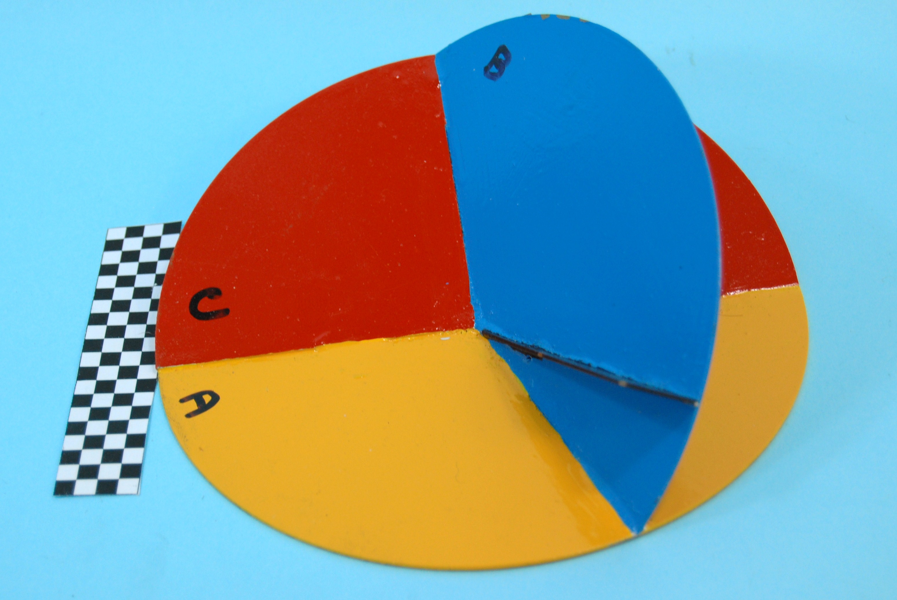 per "ipotesi solare" (modello, in cartone) di Giorgio Piccardi (laboratorio) - scuola chimica fiorentina (terzo quarto XX)