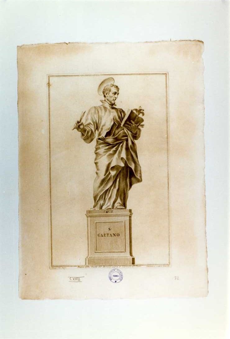 SAN GAETANO (stampa, serie) di Bernini Gian Lorenzo (bottega), Bombelli Pietro Leone, Cades Giuseppe (sec. XVIII)