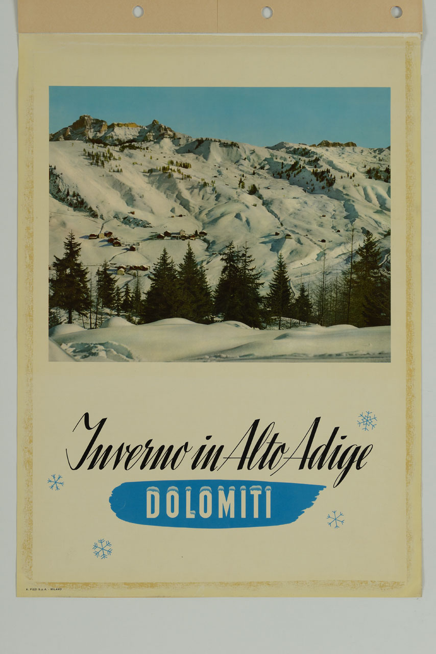 Dolomiti innevate (manifesto) - ambito italiano (sec. XX)