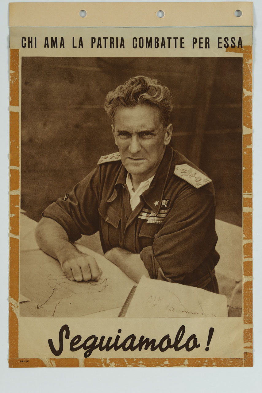il generale Rodolfo Graziani in uniforme (manifesto) - ambito italiano (sec. XX)