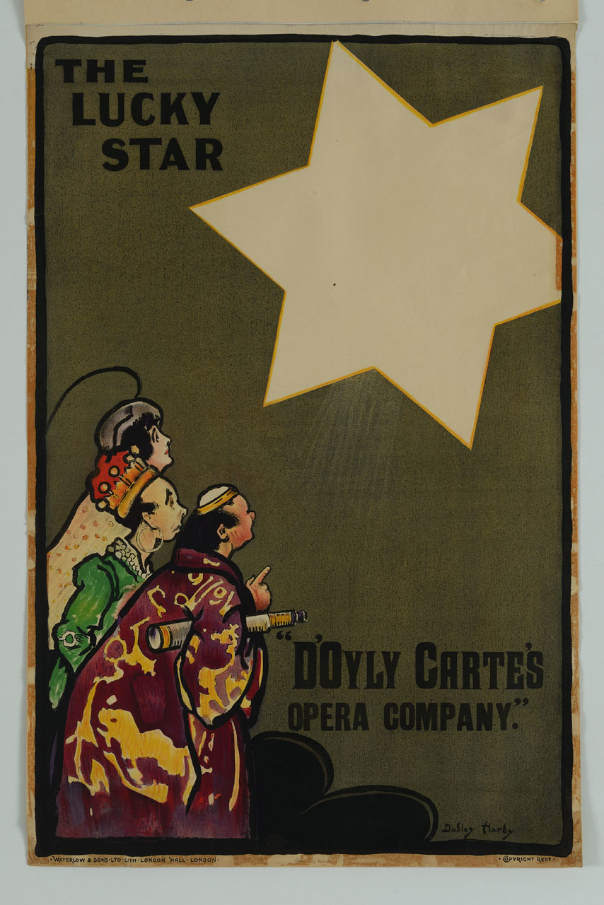Re Magi guardano una stella (manifesto) di Hardy Dudley - ambito inglese (sec. XIX-XX)