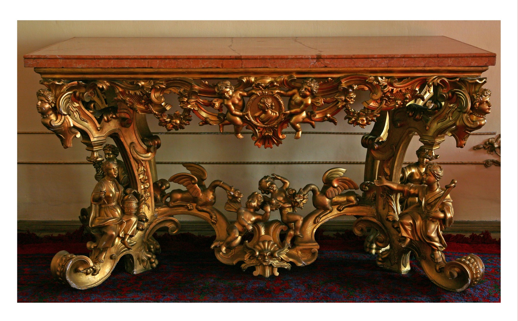 console table, pendant - ambito italiano (inizio XIX secolo)