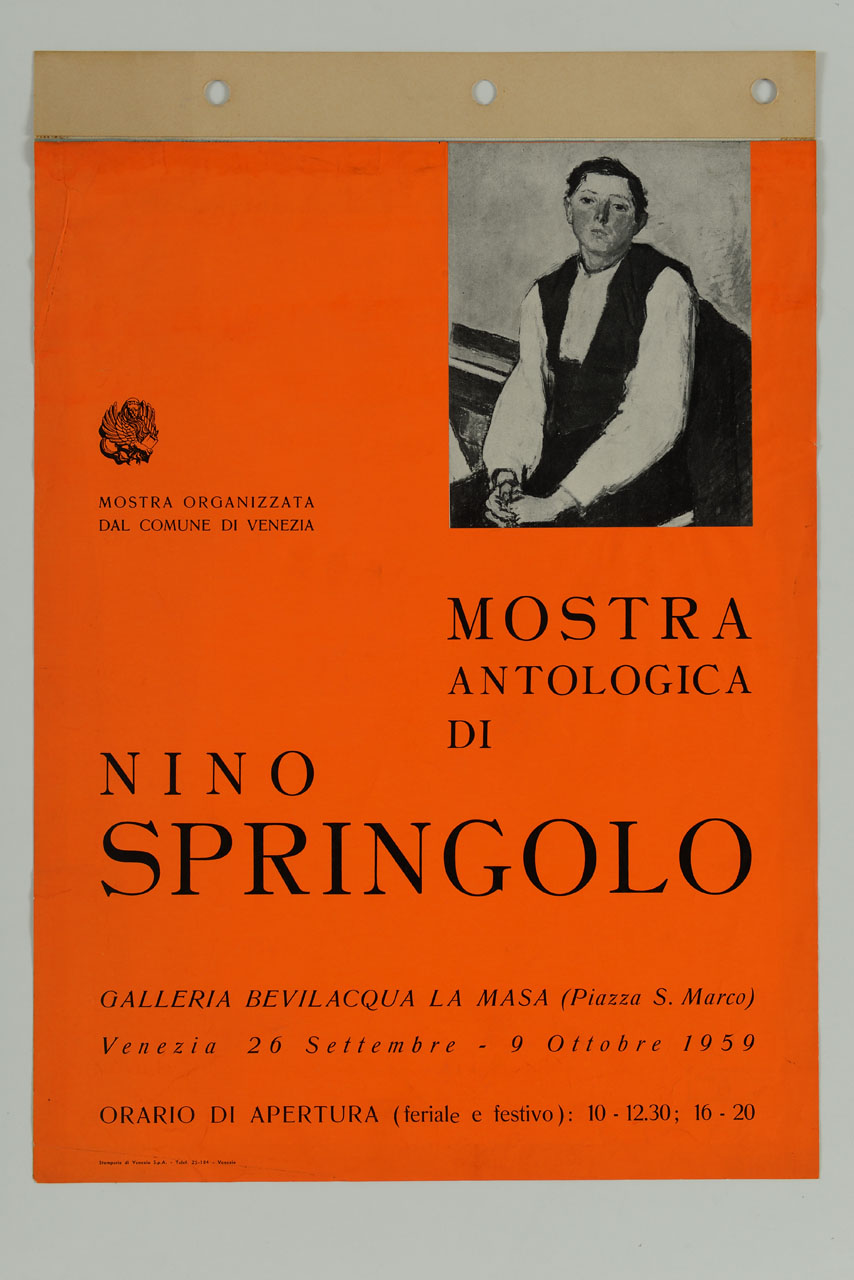 ritratto di giovane di Nino Springolo (manifesto) - ambito veneto (sec. XX)