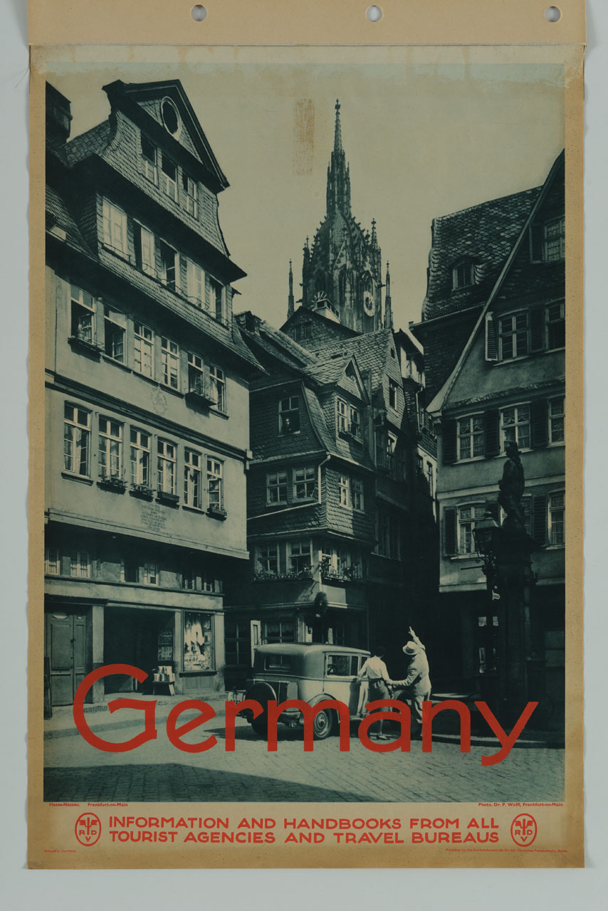 veduta della città di Hesse-Nassau (manifesto) di Wolff Paul (metà sec. XX)