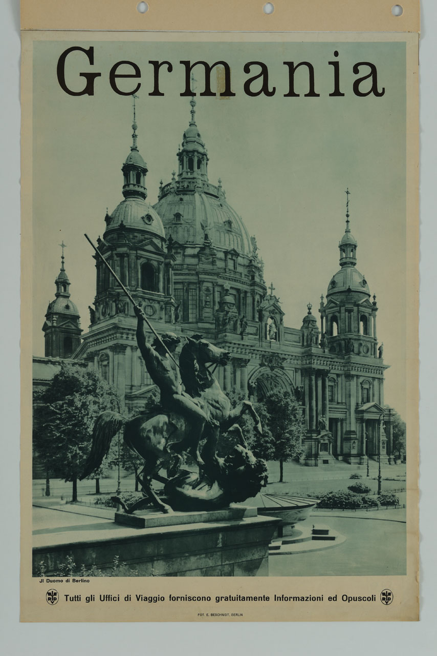 veduta del duomo di Berlino (manifesto) di Beschnidt E - ambito tedesco (metà sec. XX)