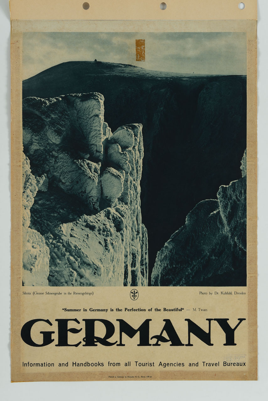 veduta di un crepaccio della Slesia (manifesto) di Kuhfahl - ambito tedesco (metà sec. XX)