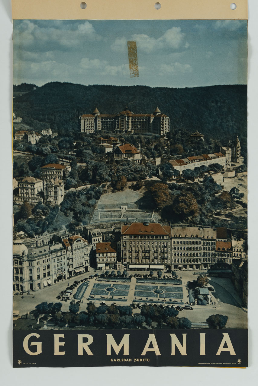 veduta di Karlsbad (manifesto) - ambito tedesco (metà sec. XX)