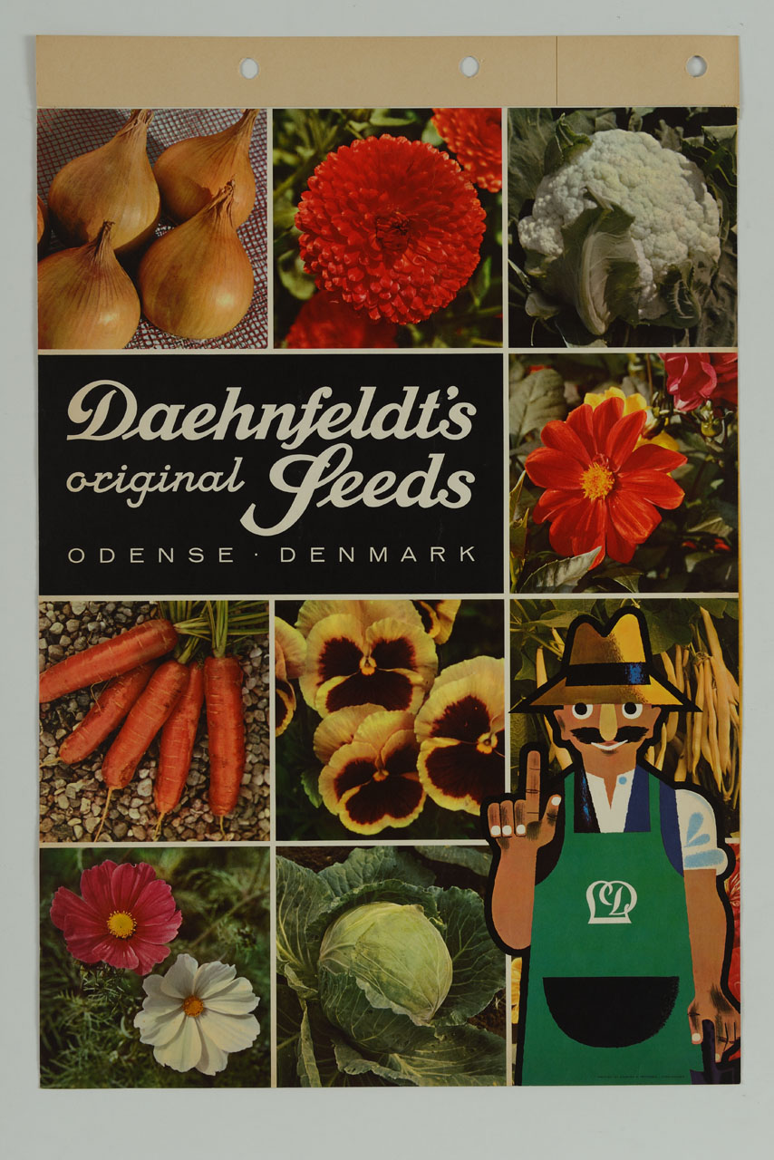 ortaggi e fiori (manifesto) - ambito danese (metà sec. XX)