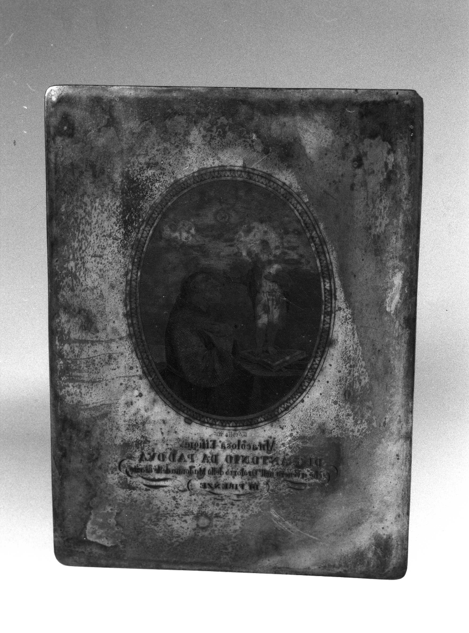 Sant'Antonio da Padova, Sant'Antonio da Padova con il bambino (matrice) - produzione fiorentina (seconda metà sec. XIX)