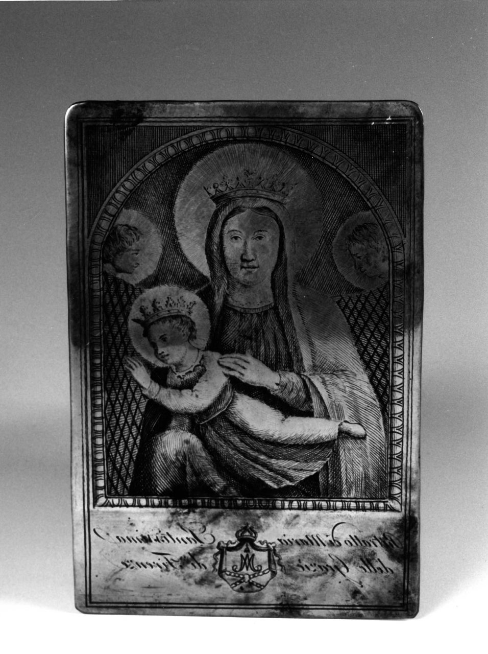 Madonna delle Grazie, Madonna con Bambino e angeli (matrice) - produzione fiorentina (seconda metà sec. XIX)