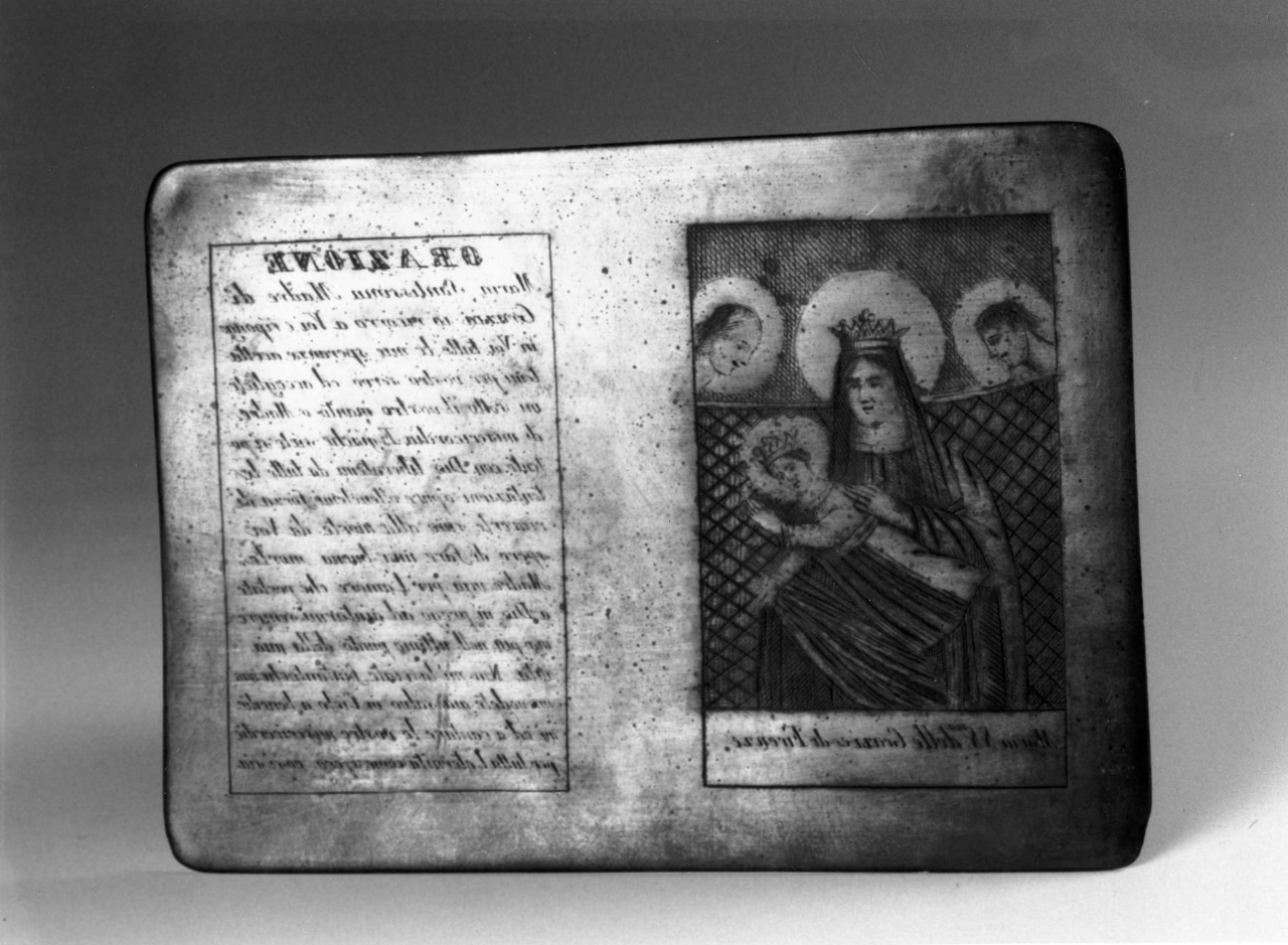 Madonna delle Grazie, Madonna con Bambino in trono e angeli (matrice) - produzione fiorentina (prima metà sec. XX)