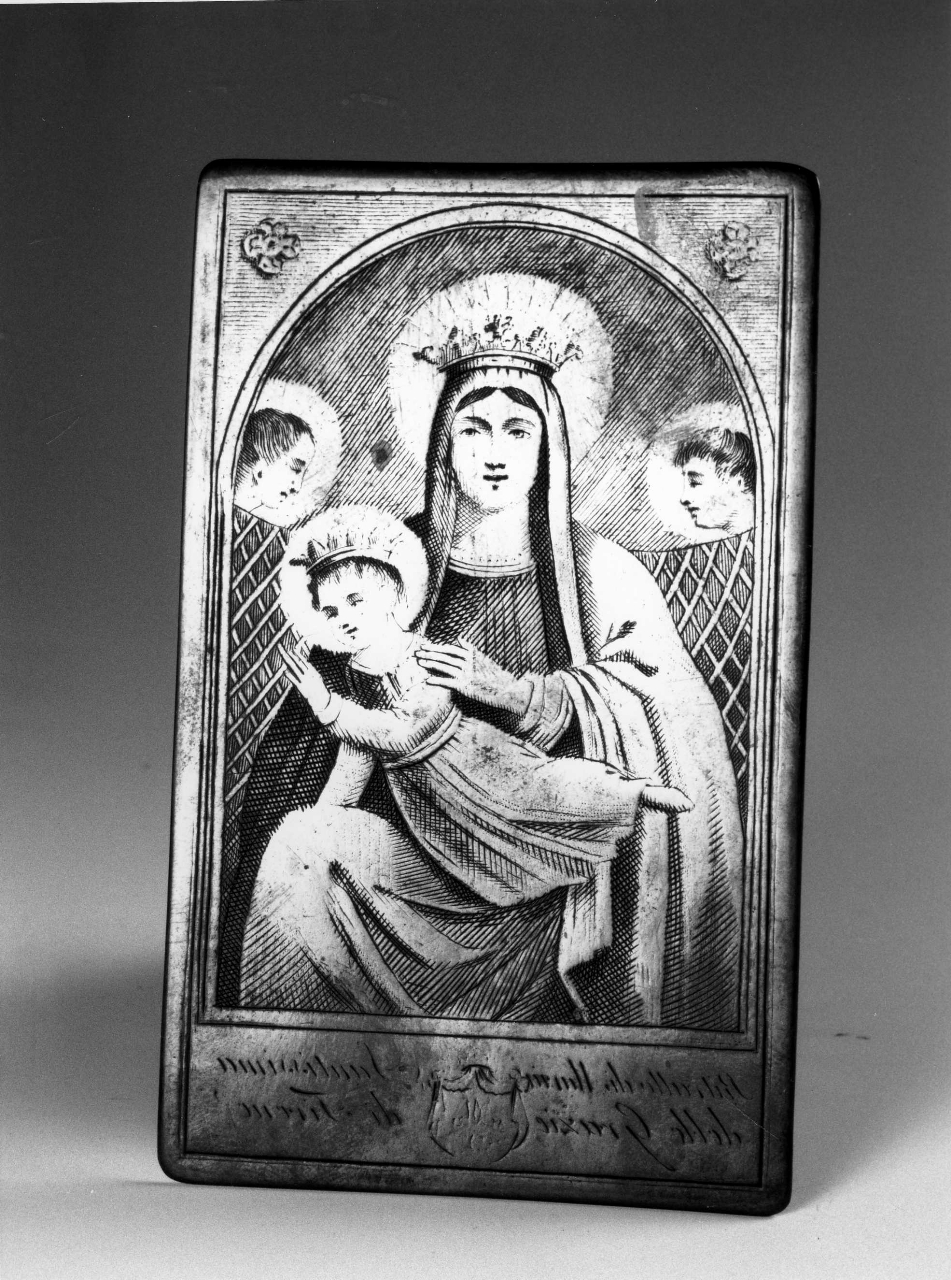 Madonna delle Grazie, Madonna con Bambino in trono e angeli (matrice) - produzione fiorentina (seconda metà sec. XIX)
