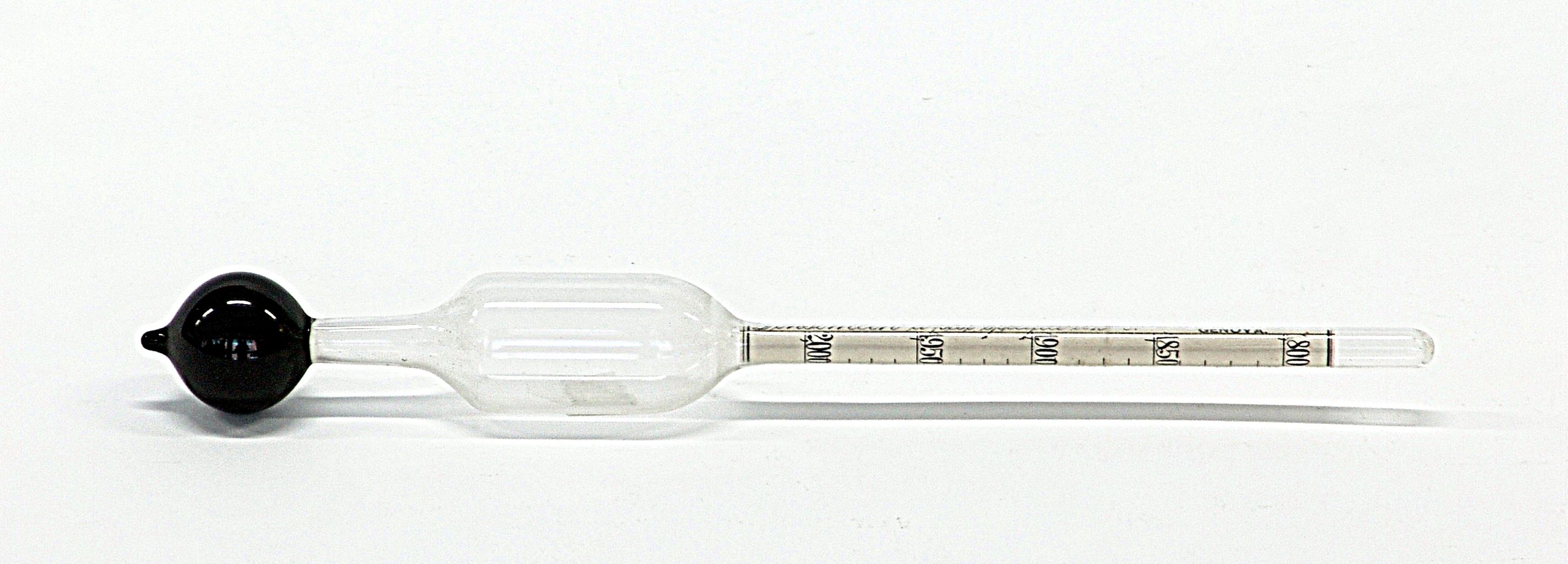 densimetro, a peso specifico (fine sec. XIX)