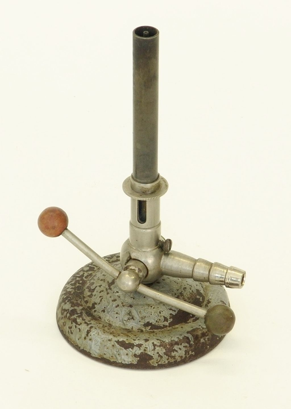 lampada, di Bunsen con rubinetto a leva di Bunsen, Robert Wilhelm Eberhard,  (sec. XX)