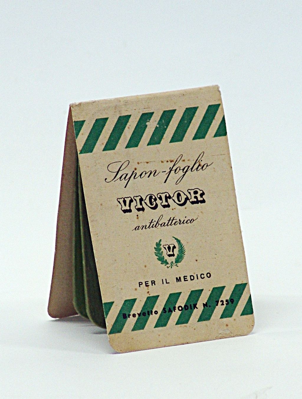 farmaco, storico "Sapon-foglio Victor antibatterico" (sec. XX)