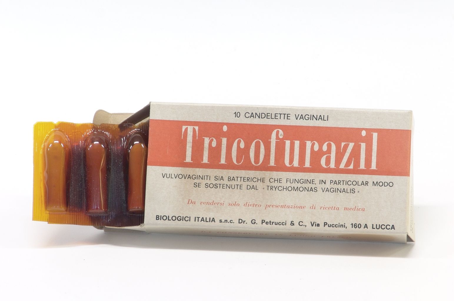 farmaco, storico "Tricofurazil" (sec. XX)