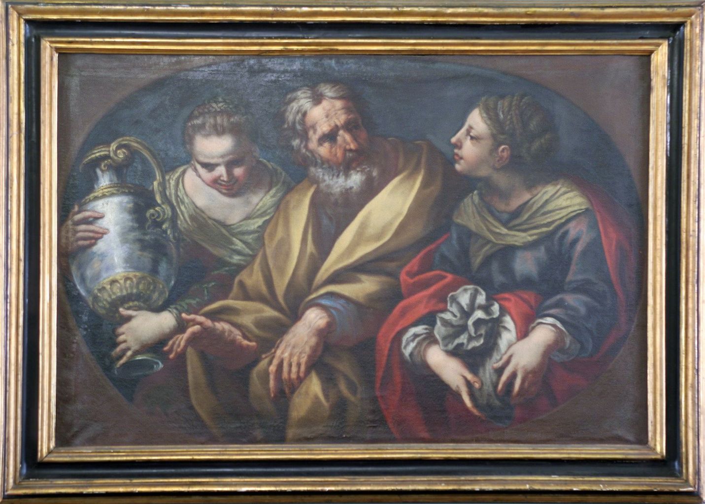 figlie di Lot ubriacano il padre (dipinto) di Nasini Giuseppe Nicola (primo quarto sec. XVIII)