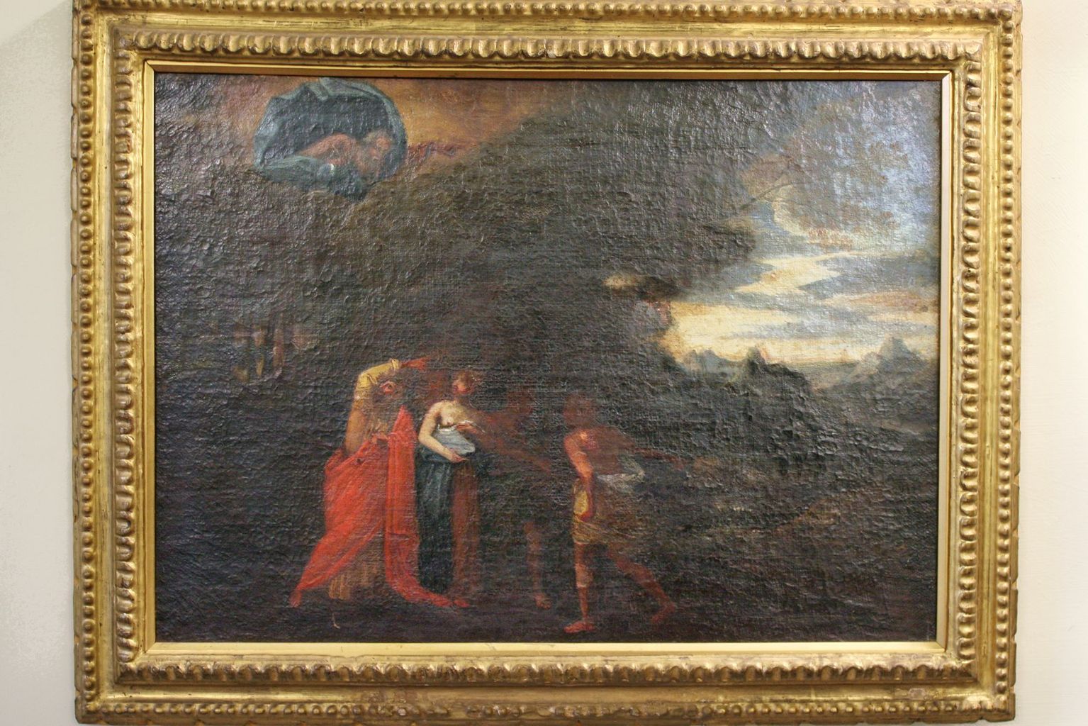 Lot e la famiglia in fuga da Sodoma (dipinto) - ambito fiorentino (fine sec. XVII)