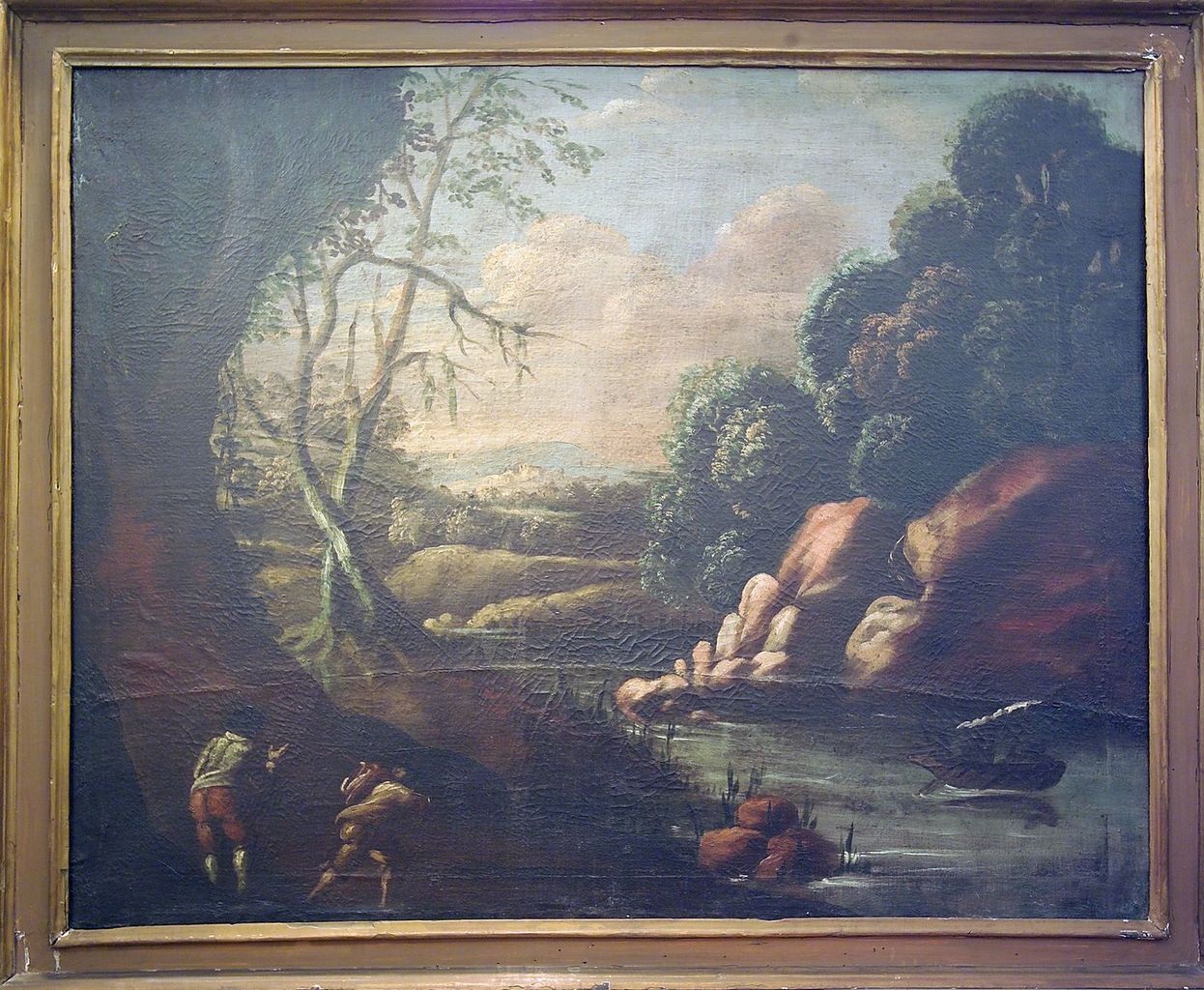 paesaggio (dipinto) - ambito italiano (secc. XVII/ XVIII)