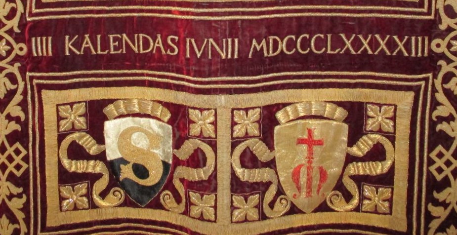 Santa Caterina d'Alessandria con stemmi (labaro) di Franchi Alessandro (sec. XIX)