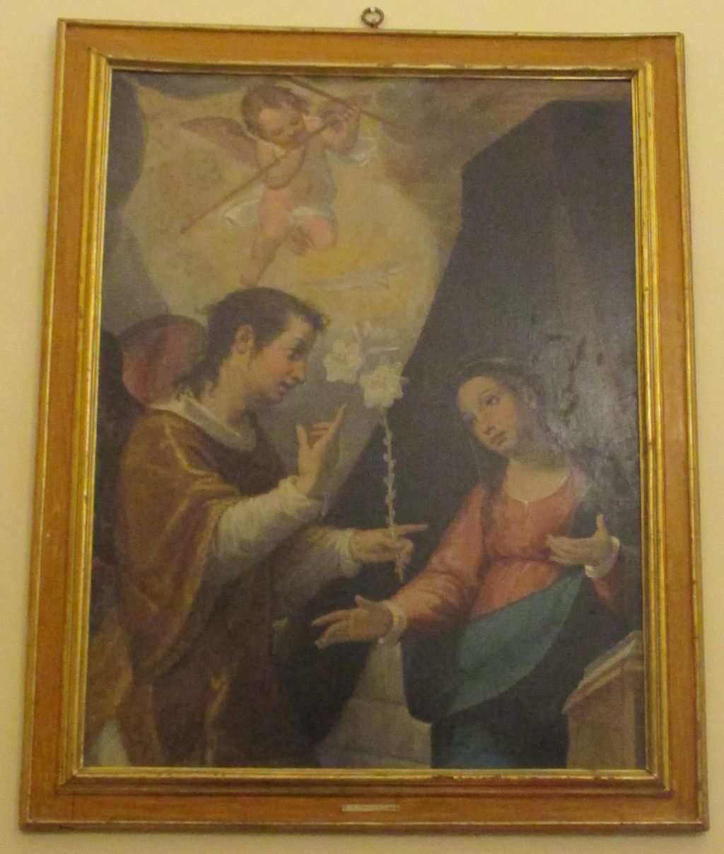 Annunciazione (dipinto) di Casolani Alessandro (sec. XVI)