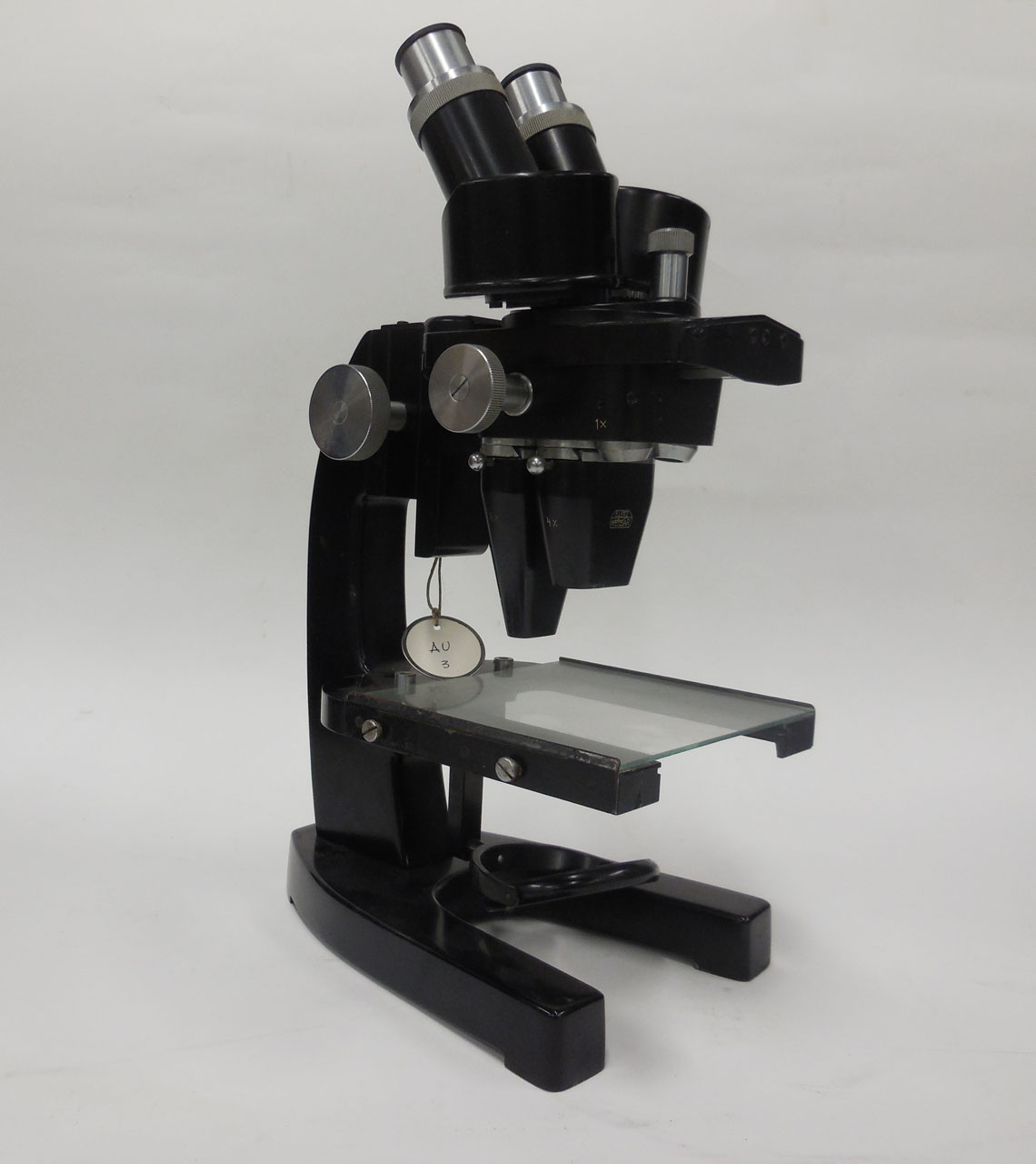 microscopio, binoculare a grande campo stereoscopico secondo Greenough di , Greenough Horatio S (sec. XX)
