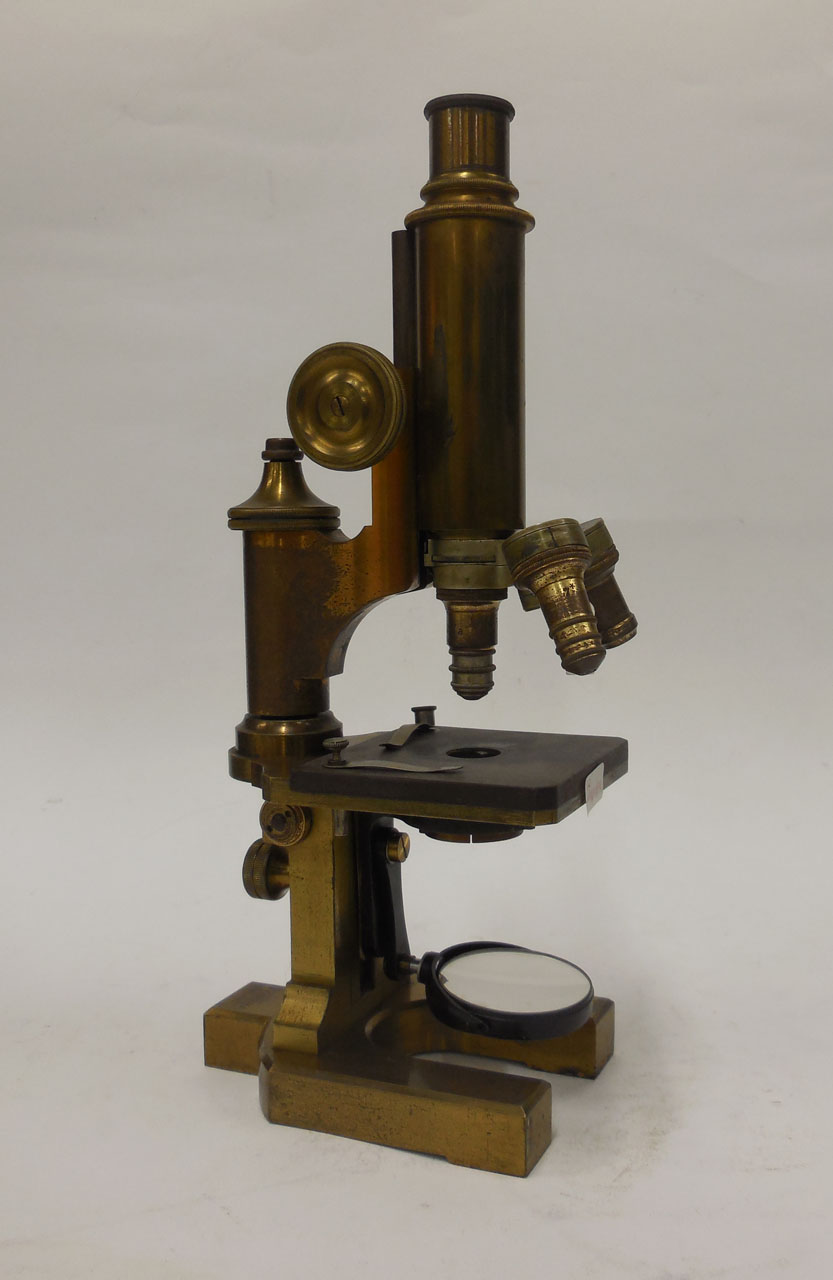 microscopio, composto a tre obiettivi (fine sec. XIX)