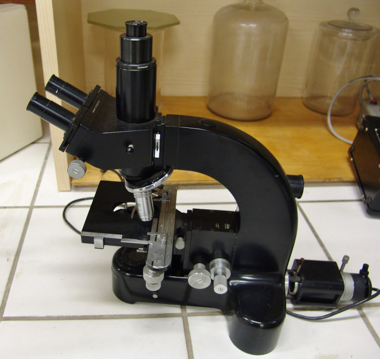 microscopio, binoculare (sec. XX)