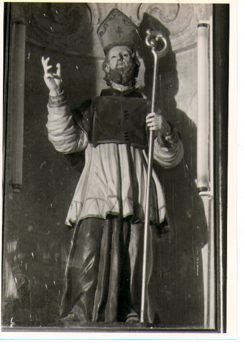 Santo vescovo (statua) - bottega Italia meridionale (sec. XIX)