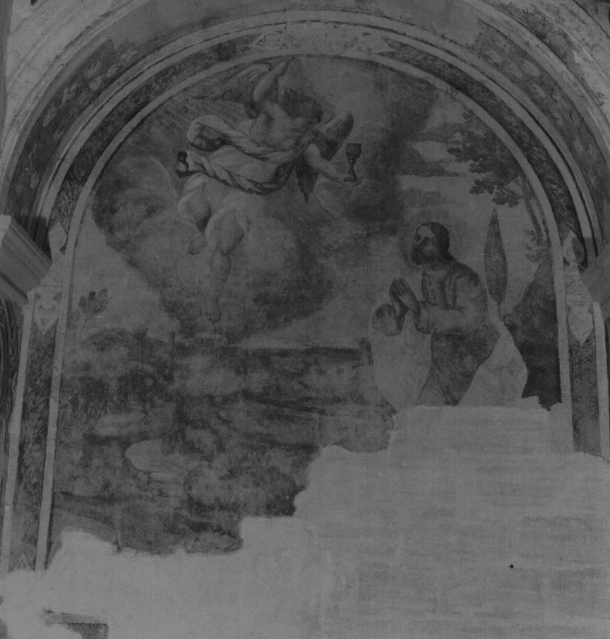 Preghiera di Cristo nell'orto di Getsemani e Santo Stefano, orazione di Cristo nell'orto di Getsemani (dipinto, elemento d'insieme) - ambito lucano (inizio sec. XVIII)