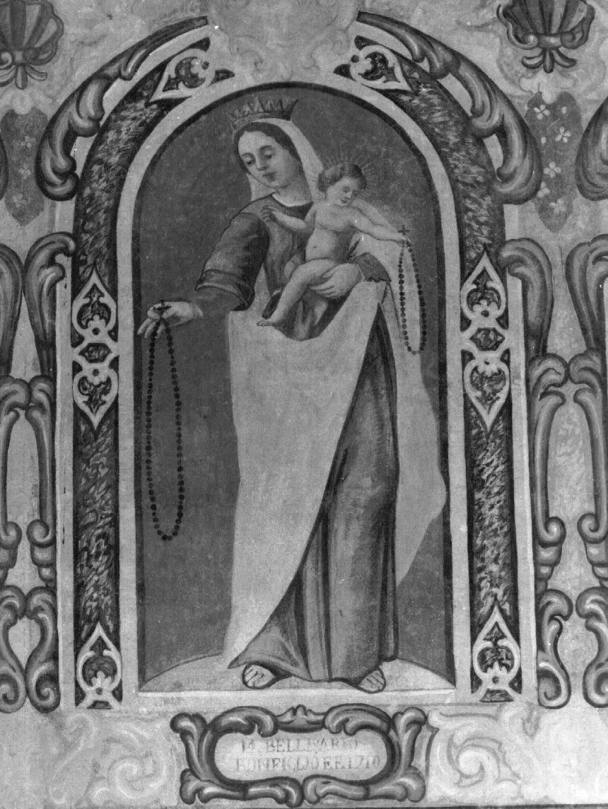 Madonna del Rosario (dipinto, elemento d'insieme) - ambito lucano (inizio, inizio sec. XVIII, sec. XVIII)
