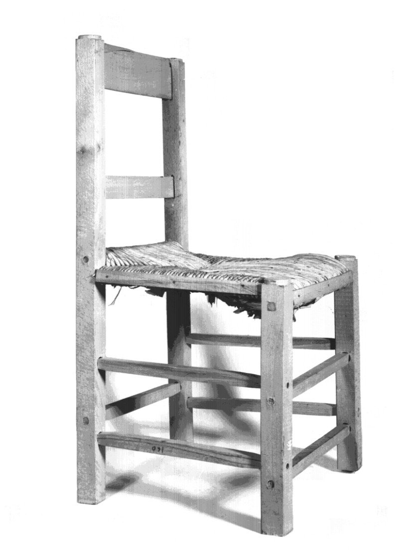 sedia, mobili, abitazione di Posuponio Antonio - manifattura locale (1966)