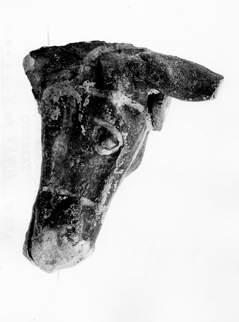 statuetta zoomorfa/ frammento - fabbrica locale (sec. IV a.C)