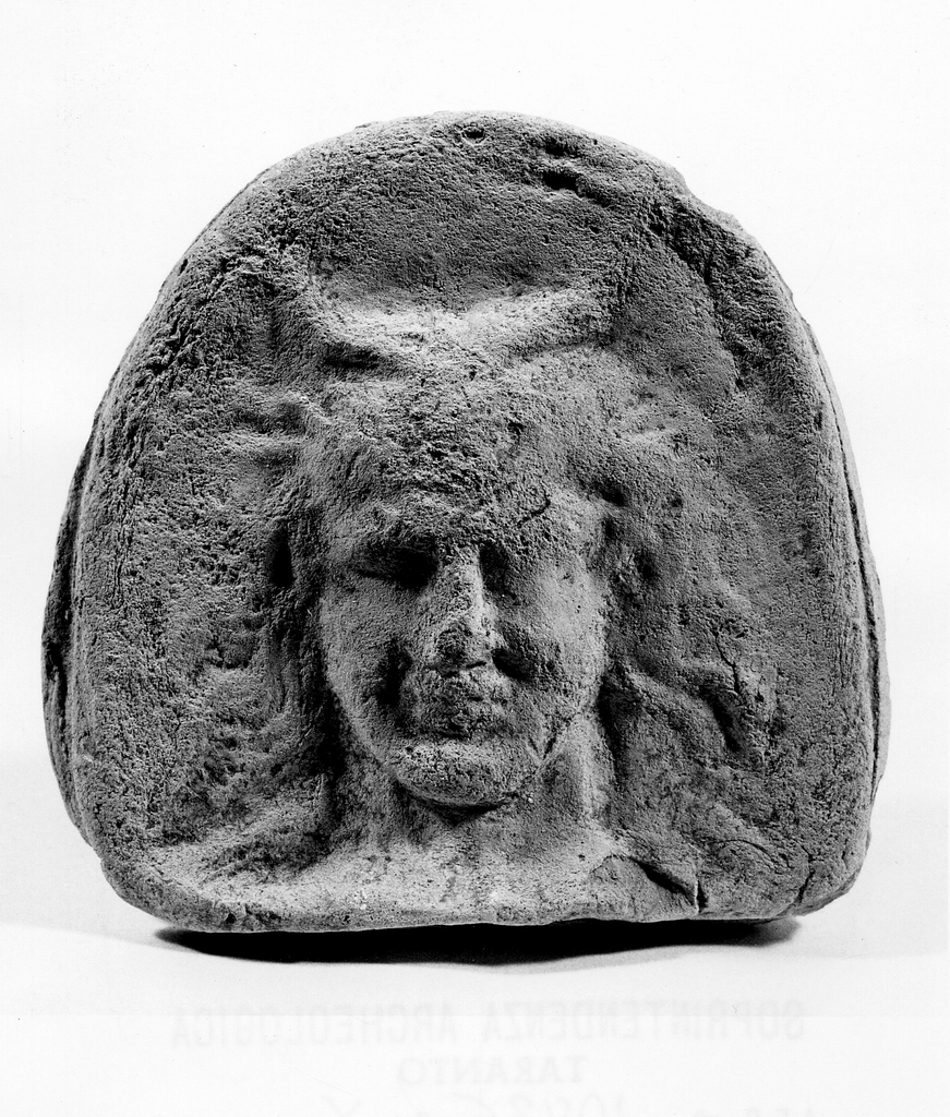 Pan (antefissa) - fabbrica locale (seconda metà sec. IV a.C)