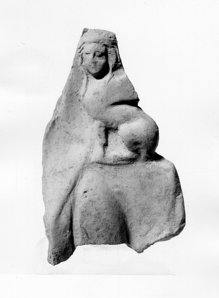 Persefone-Kore (terracotta figurata) - fabbrica tarantina (fine/ inizio secc. V a.C. - IV a.C)