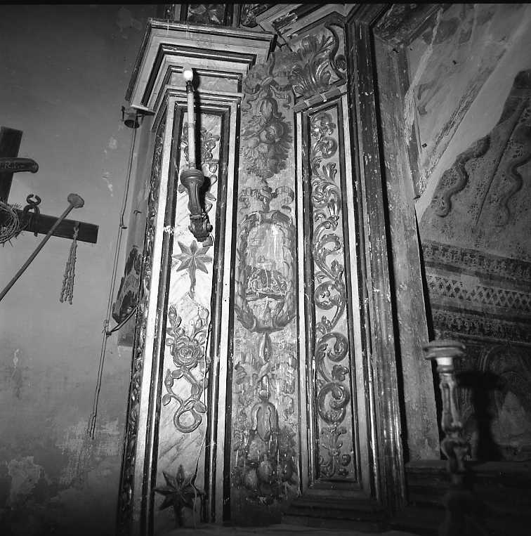 grottesca con soggetto sacro (dipinto) - bottega marchigiana (fine/ inizio secc. XVIII/ XIX)