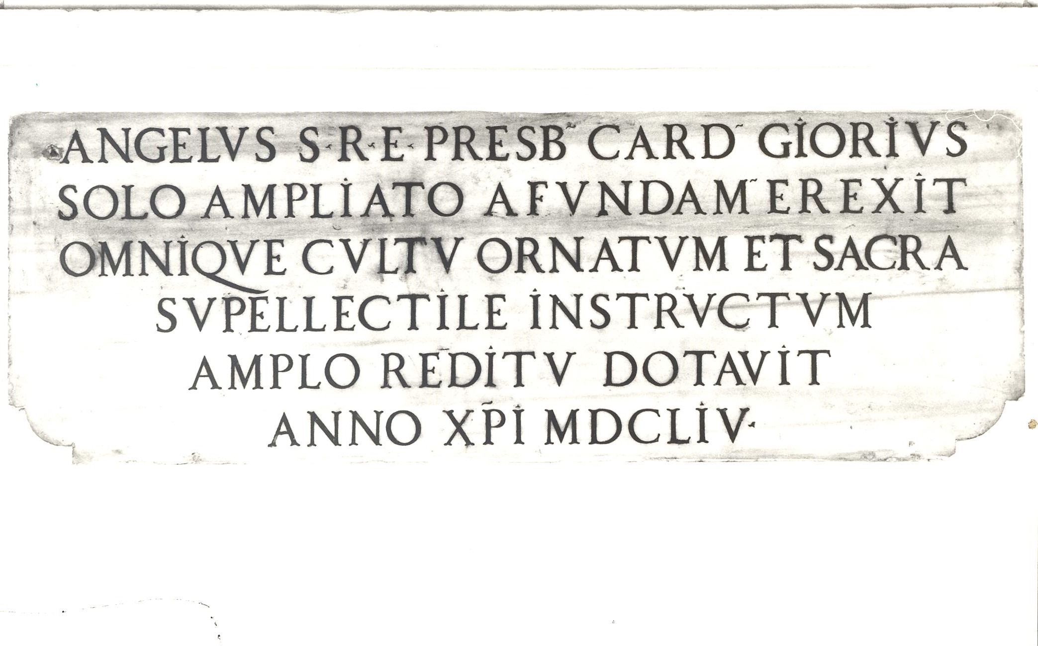 lapide commemorativa - ambito marchigiano (sec. XVII)