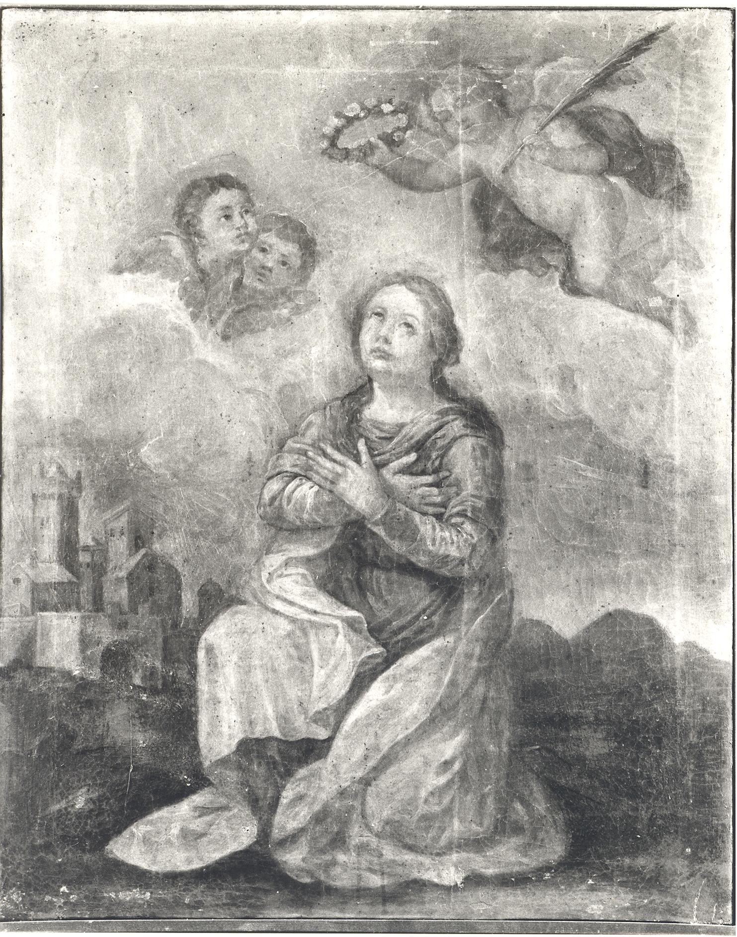 Santa Barbara (?) (dipinto) - ambito marchigiano (sec. XVIII)