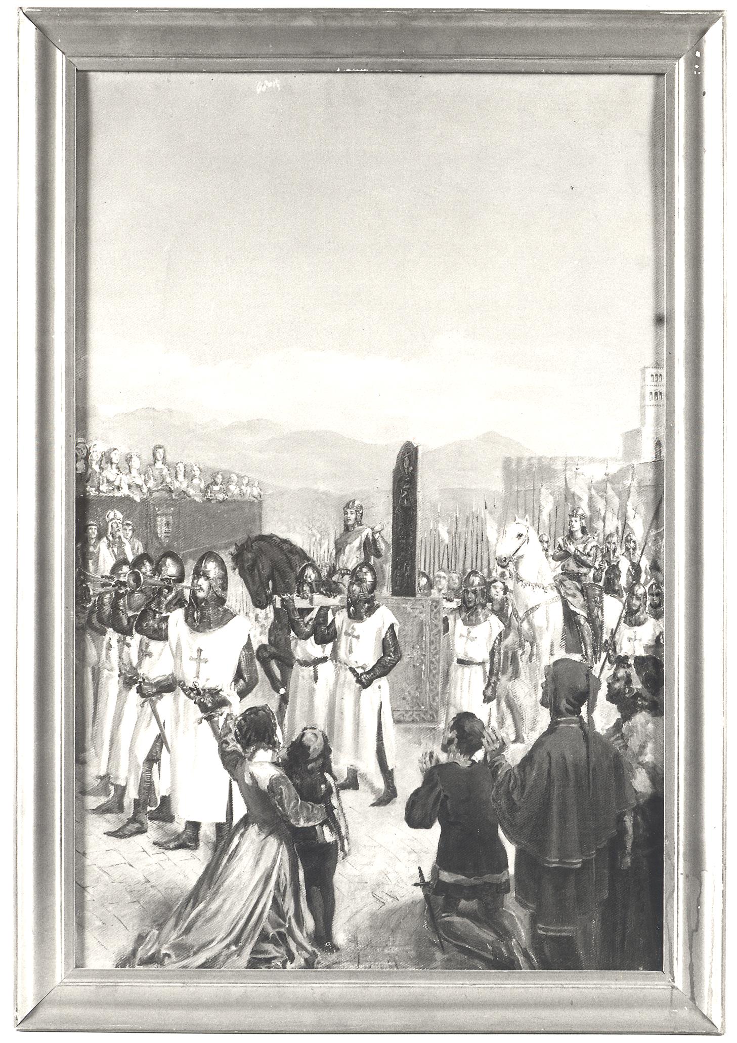 Trasporto dell'icona della Madonna di S. Maria in Via (dipinto) - ambito marchigiano (fine/ inizio seCc. XIX/ XX)