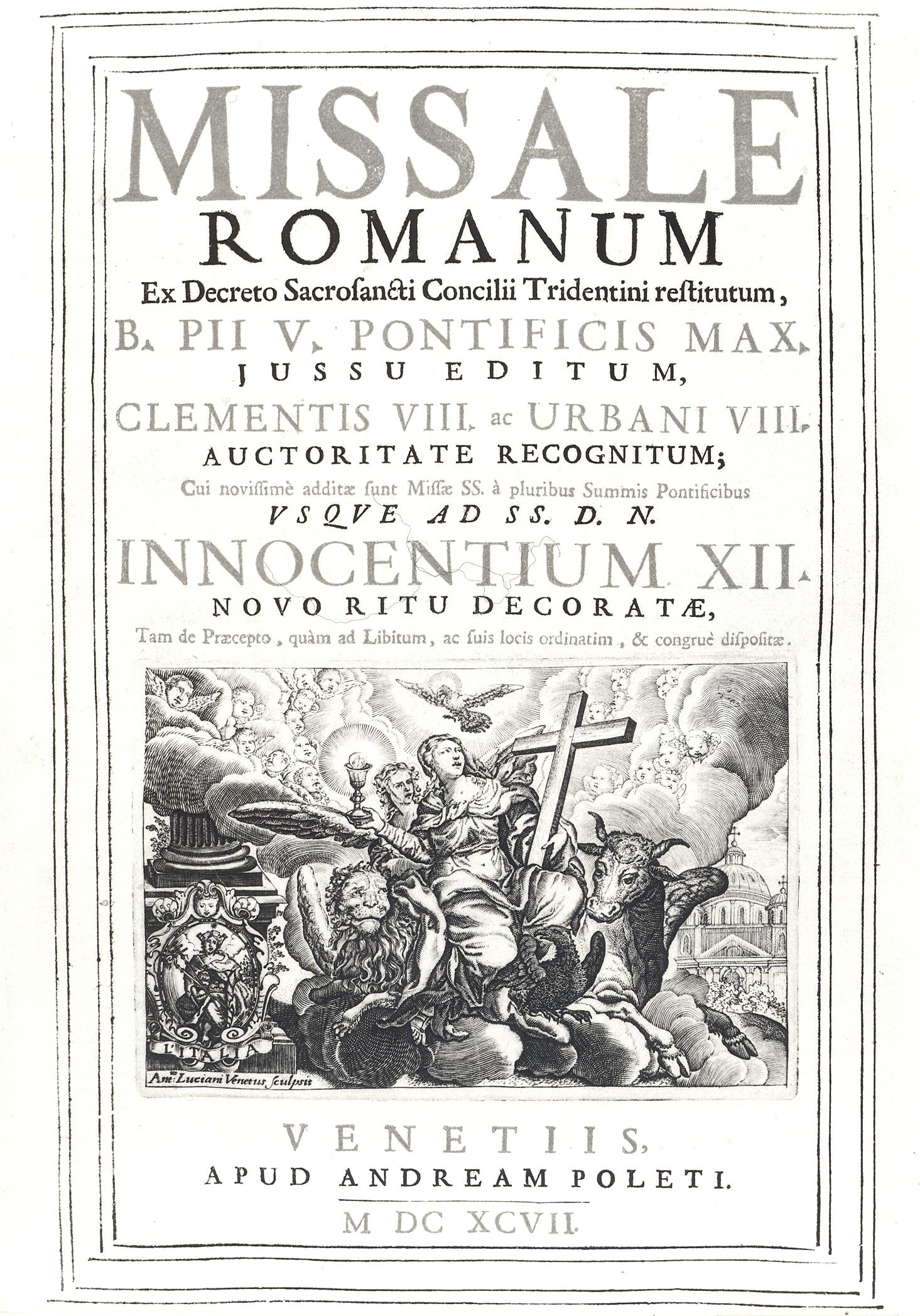 trionfo della Chiesa (stampa) di Luciani Antonio (sec. XVII)
