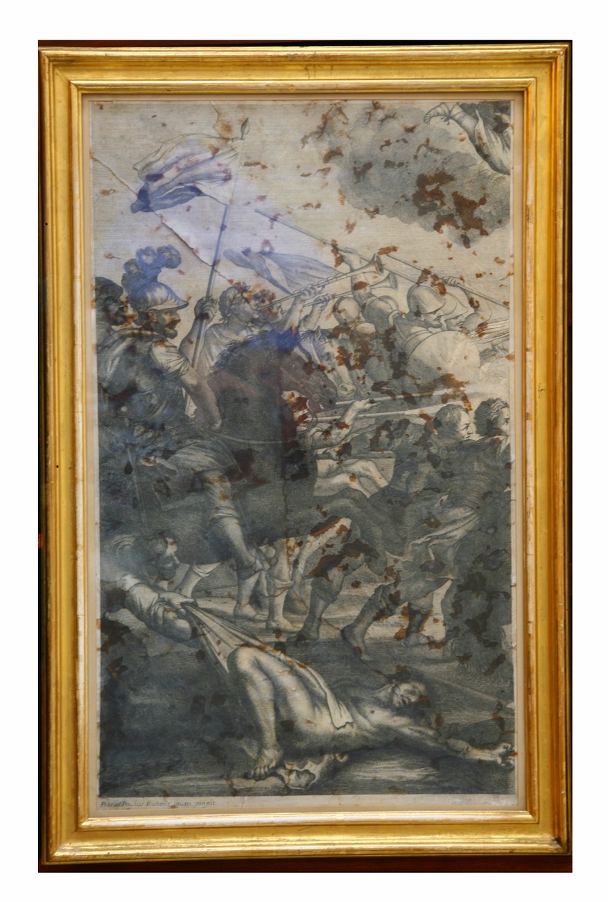 Battaglia d'Ivry, scena di battaglia (stampa, stampa composita) - ambito fiorentino (XVIII secolo)