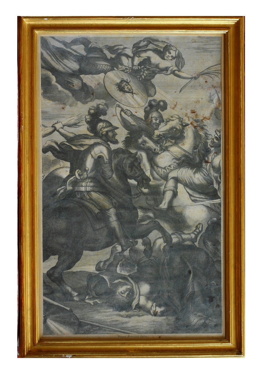 Battaglia d'Ivry, scena di battaglia (stampa, stampa composita) - ambito fiorentino (seconda metà XVIII)