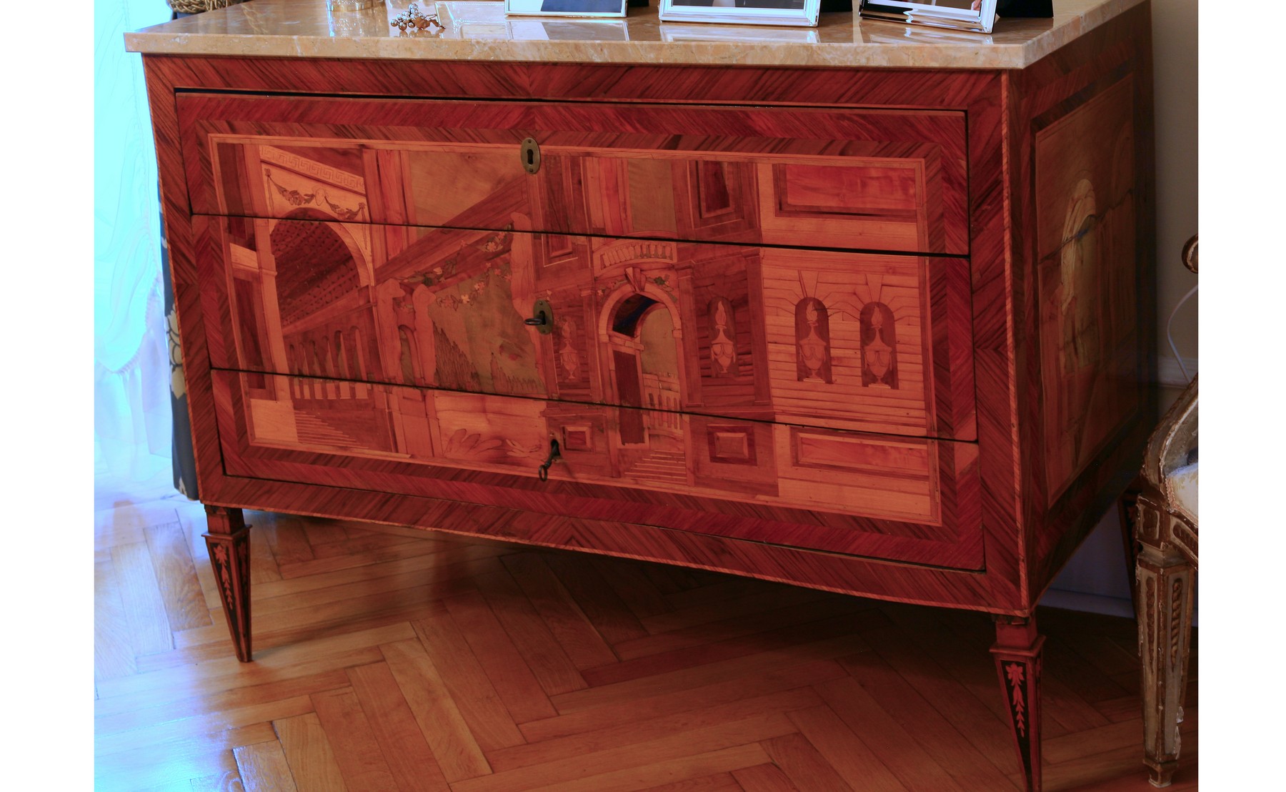 cassettone - ambito piemontese (fine/ inizio sec. XVIII - XIX)