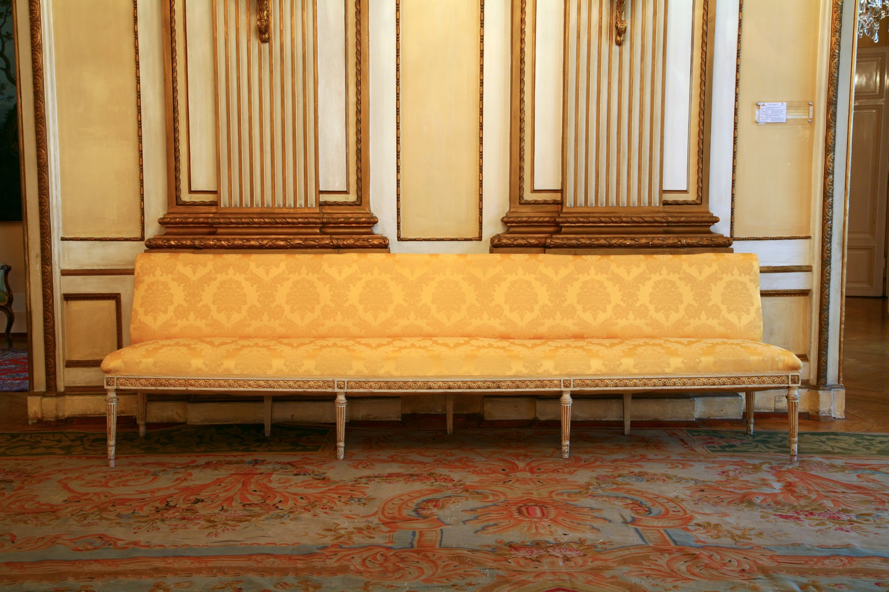 panca con schienale, serie - ambito italiano (ultimo quarto sec. XVIII)