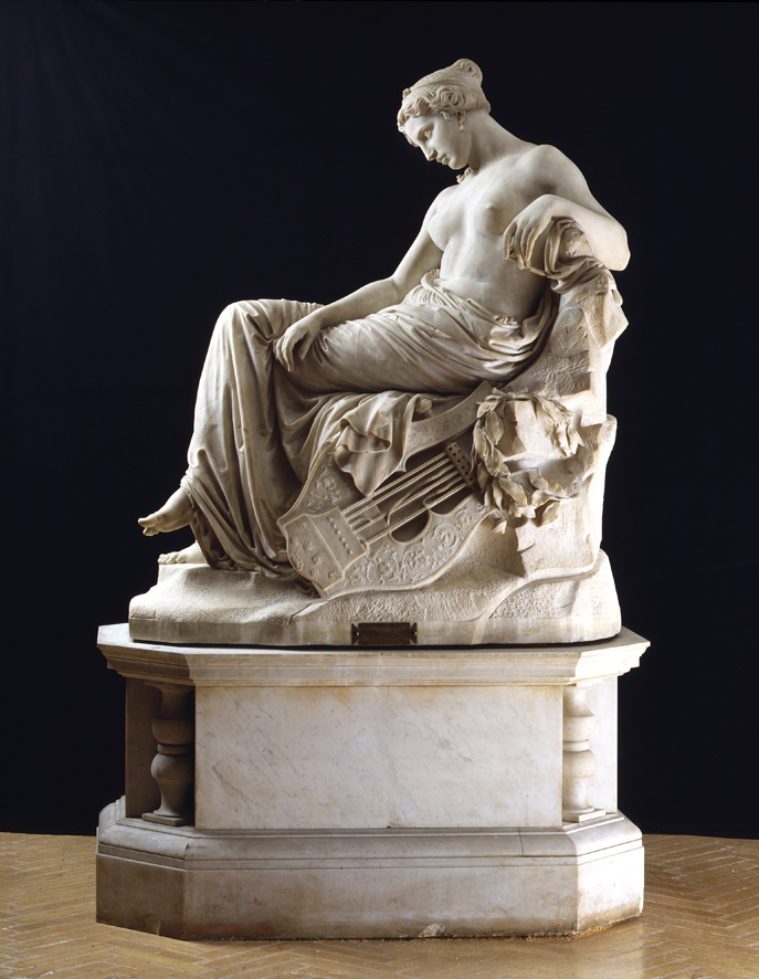 Saffo, ritratto di donna greca (scultura, opera isolata) di Duprè Giovanni (XIX)