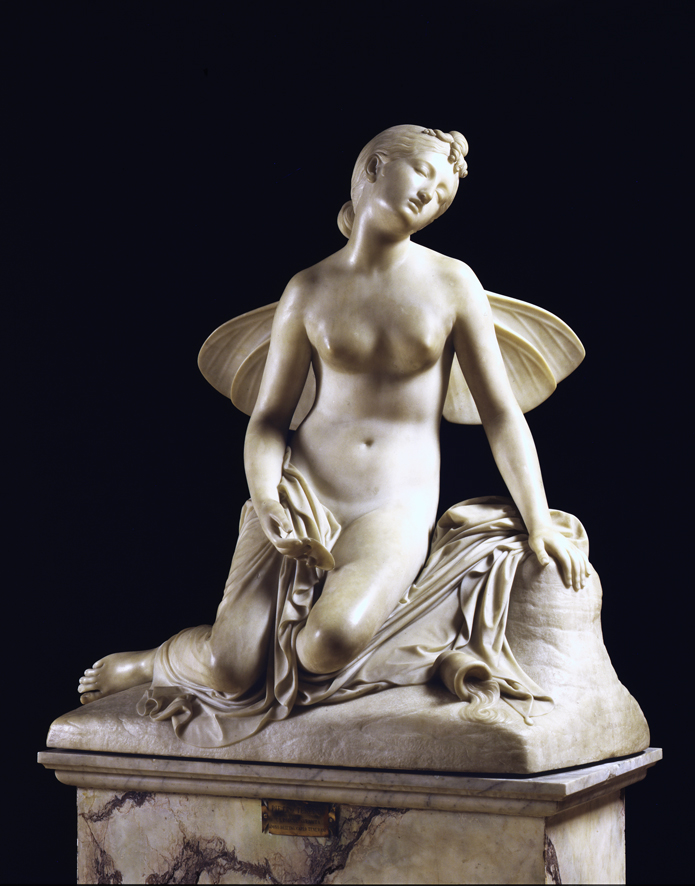 Psiche svenuta, figura mitologica greca (scultura, opera isolata) di Tenerani Pietro (XIX)