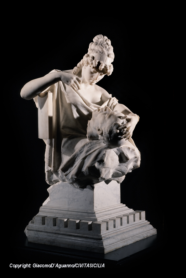 Fulvia, personaggio storico femminile (scultura, opera isolata) di Gangeri Letterio detto Lio (XIX)